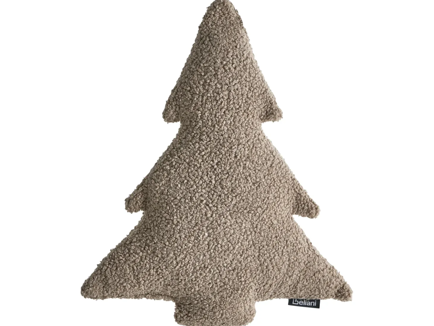 Zestaw 3 poduszek dekoracyjnych WINTERLAND Boucle 30 x 35 cm 45 x 25 cm Beżowoszary Wzór świąteczny