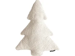 Zestaw 3 poduszek dekoracyjnych WINTERLAND Boucle 30 x 35 cm 45 x 25 cm Jasnobeżowy Wzór świąteczny