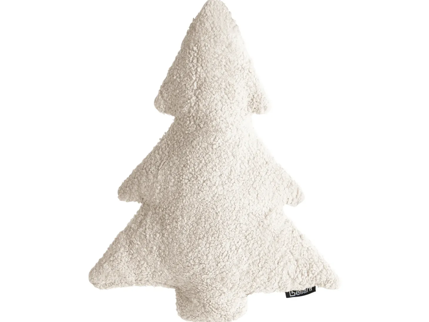 Zestaw 3 poduszek dekoracyjnych WINTERLAND Boucle 30 x 35 cm 45 x 25 cm Jasnobeżowy Wzór świąteczny