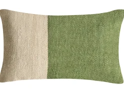 Zestaw 2 poduszek dekoracyjnych ANISOPTERA Bawełna 30 x 50 cm 45 x 45 cm Zielony Jednolity