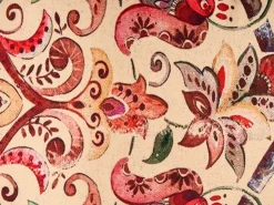 Zestaw 3 poduszek dekoracyjnych DYERA Bawełna 30 x 50 cm 45 x 45 cm Kolorowy Wzór kwiatowy