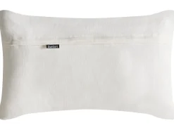 Zestaw 2 poduszek dekoracyjnych LANSIUM Bawełna 30 x 50 cm 45 x 45 cm Biały Wzór roślinny