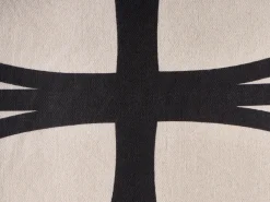 Zestaw 3 poduszek dekoracyjnych AGATHIS Bawełna 30 x 50 cm Czarny/ beżowy Wzór abstrakcyjny