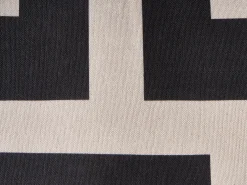 Zestaw 3 poduszek dekoracyjnych AGATHIS Bawełna 30 x 50 cm Czarny/ beżowy Wzór abstrakcyjny