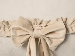 Zestaw 2 poduszek dekoracyjnych BELLE Welur 30 x 50 cm Jasnobeżowy Jednolity