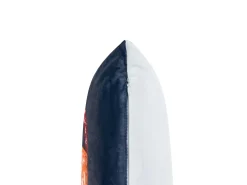 Zestaw 2 poduszek dekoracyjnych FIRESPIKE Welur 45 x 45 cm Ciemnoniebieski