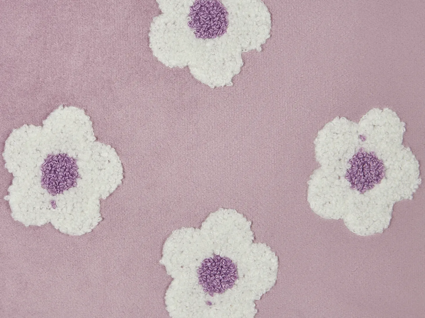 Zestaw 2 poduszek dekoracyjnych ECHINACEA Welur 45 x 45 cm Fioletowy