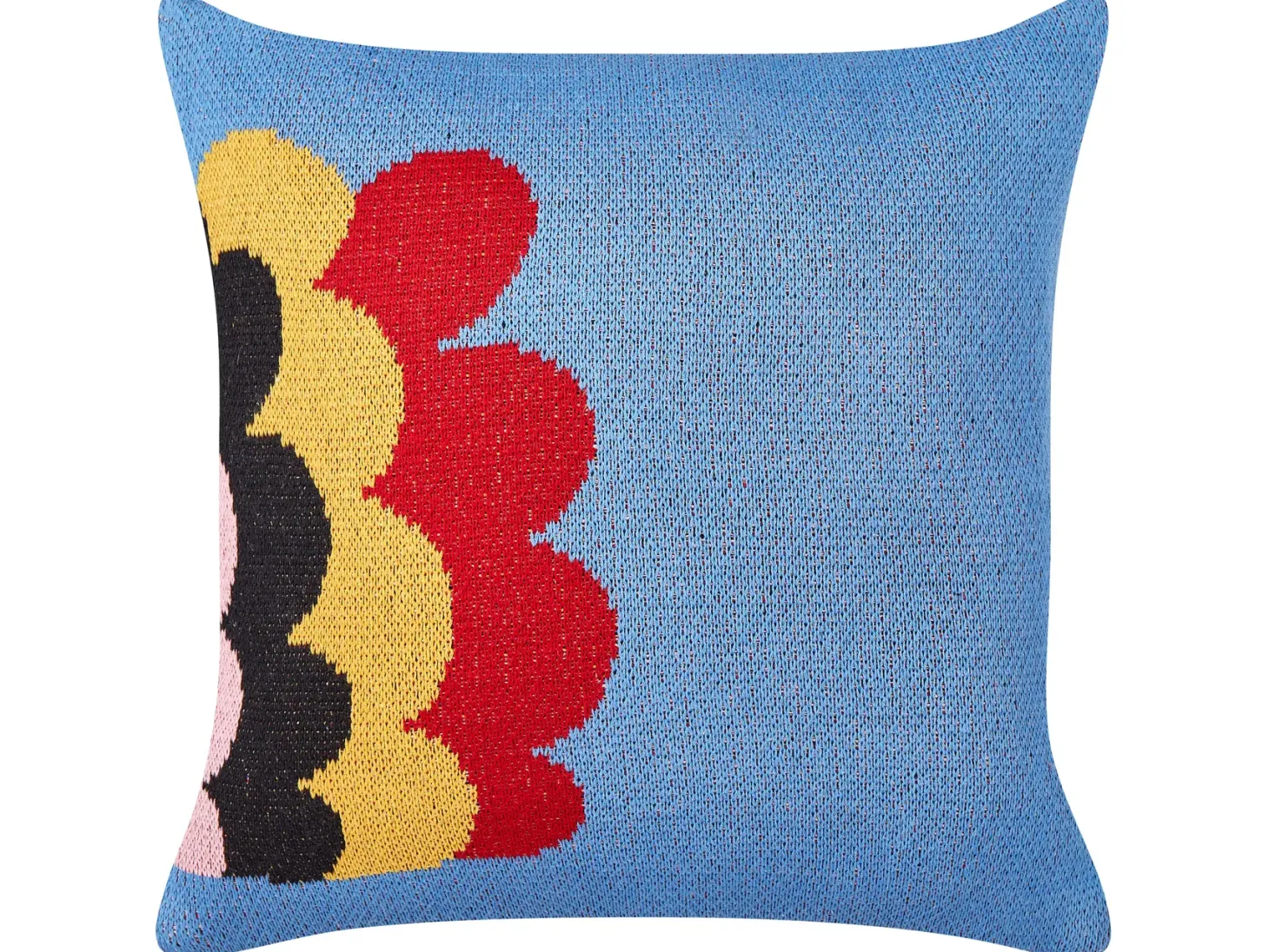 Zestaw 2 poduszek dekoracyjnych PASHOT Bawełna 45 x 45 cm Niebieski