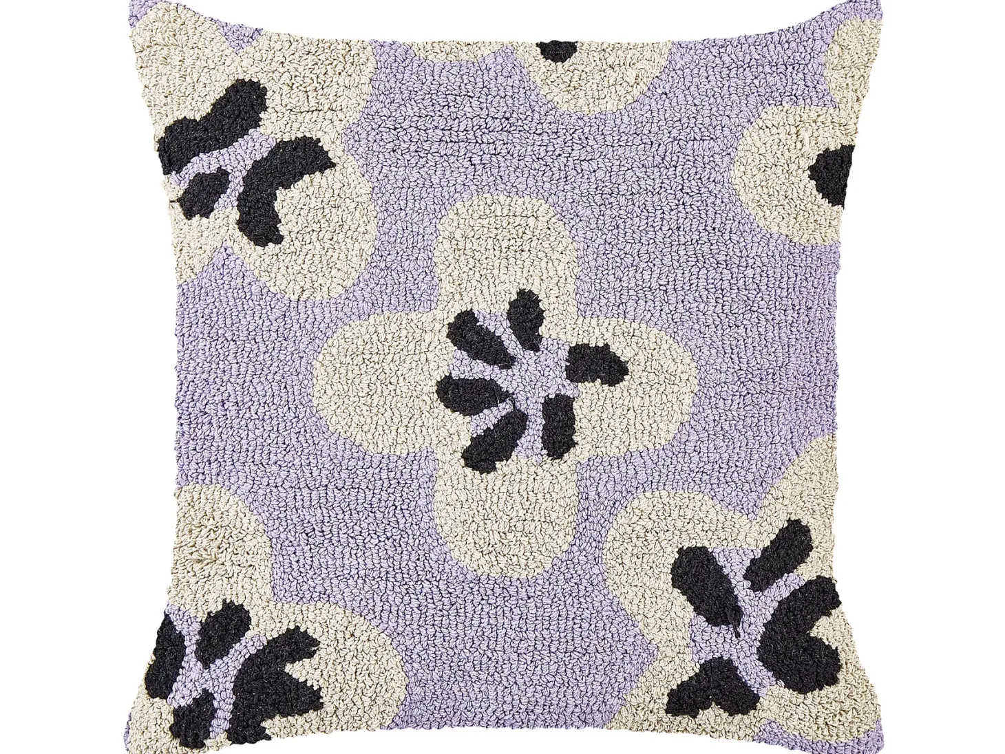 Zestaw 2 poduszek dekoracyjnych SOAPWORT Bawełna 45 x 45 cm Purpurowy