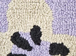 Zestaw 2 poduszek dekoracyjnych SOAPWORT Bawełna 45 x 45 cm Purpurowy