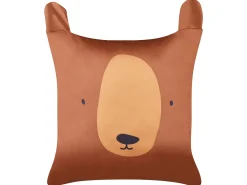 Zestaw 2 poduszek dekoracyjnych TEDDYBEAR Bawełna 45 x 45 cm Brązowy