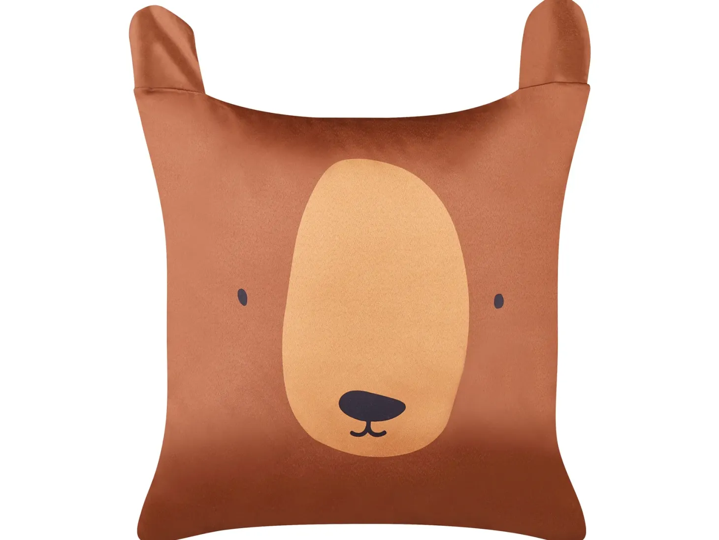 Zestaw 2 poduszek dekoracyjnych TEDDYBEAR Bawełna 45 x 45 cm Brązowy