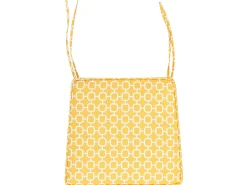 Zestaw 2 poduszek na krzesło ogrodowe TERNI 37 x 34 cm Żółty