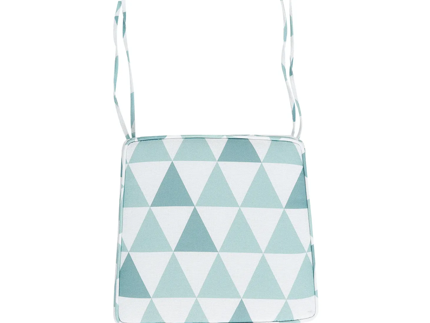 Zestaw 2 poduszek na krzesło ogrodowe TERNI 37 x 34 cm Błękitny