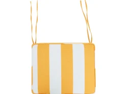 Zestaw 6 poduszek na krzesło ogrodowe TOLVE 39 x 31 cm Żółty