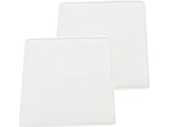 Zestaw 2 poduszek na krzesło ogrodowe TERNI 37 x 34 cm Złamana biel