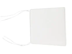 Zestaw 2 poduszek na krzesło ogrodowe TERNI 37 x 34 cm Złamana biel