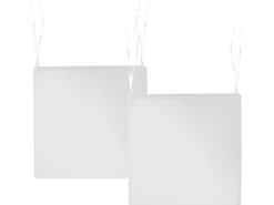 Zestaw 2 poduszek na krzesło ogrodowe SASSARI PREMIUM 46 x 46 cm Złamana biel