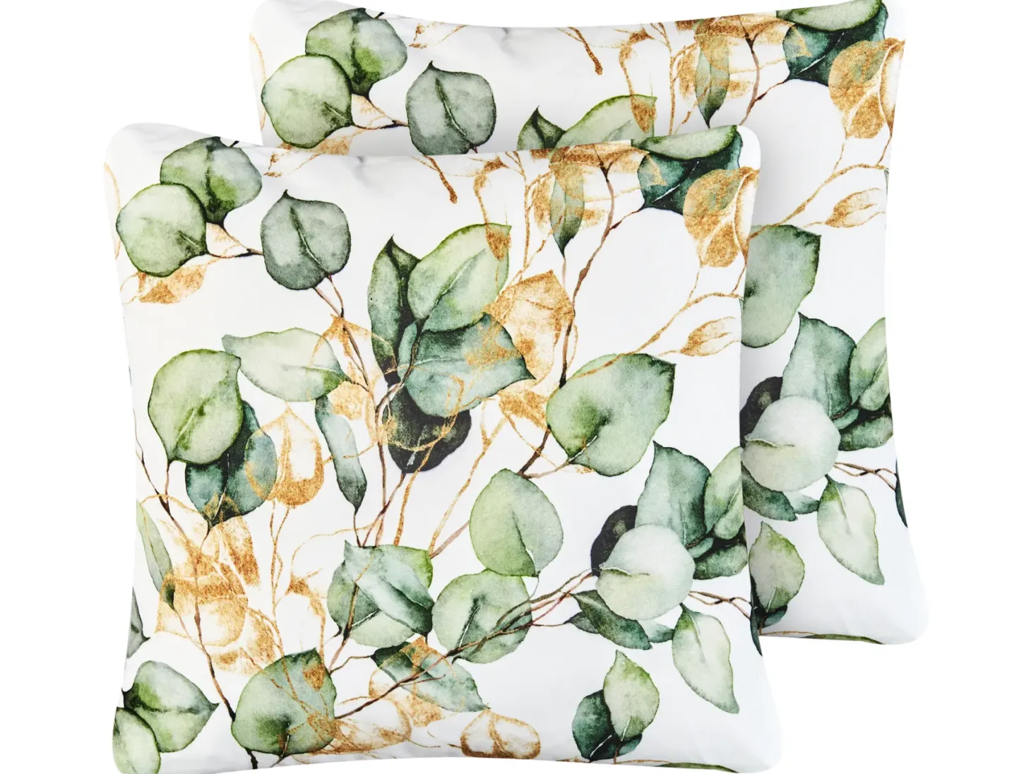 Zestaw 2 poduszek ogrodowych GLADE Wzór roślinny 45 x 45 cm Kolorowy