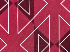Zestaw 2 poduszek ogrodowych MEZZANO Wzór geometryczny 45 x 45 cm Różowy