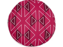 Zestaw 2 poduszek ogrodowych MEZZANO Wzór geometryczny 40 x 40 cm Różowy