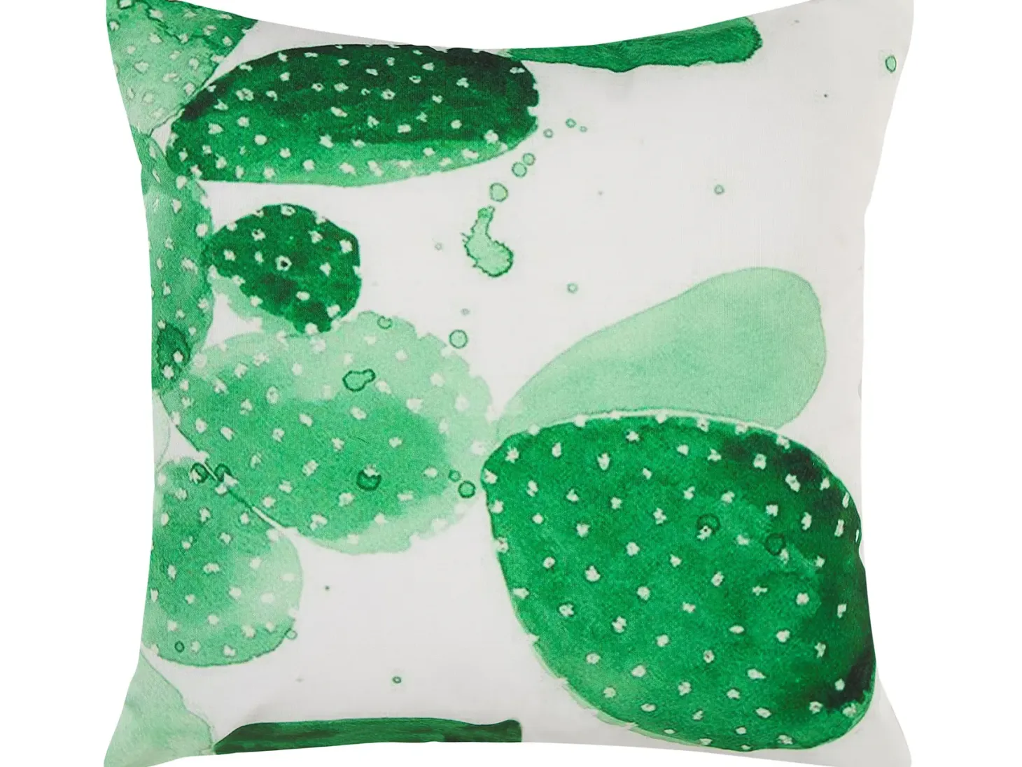 Zestaw 2 poduszek ogrodowych OSTINA Wzór roślinny 45 x 45 cm Zielony