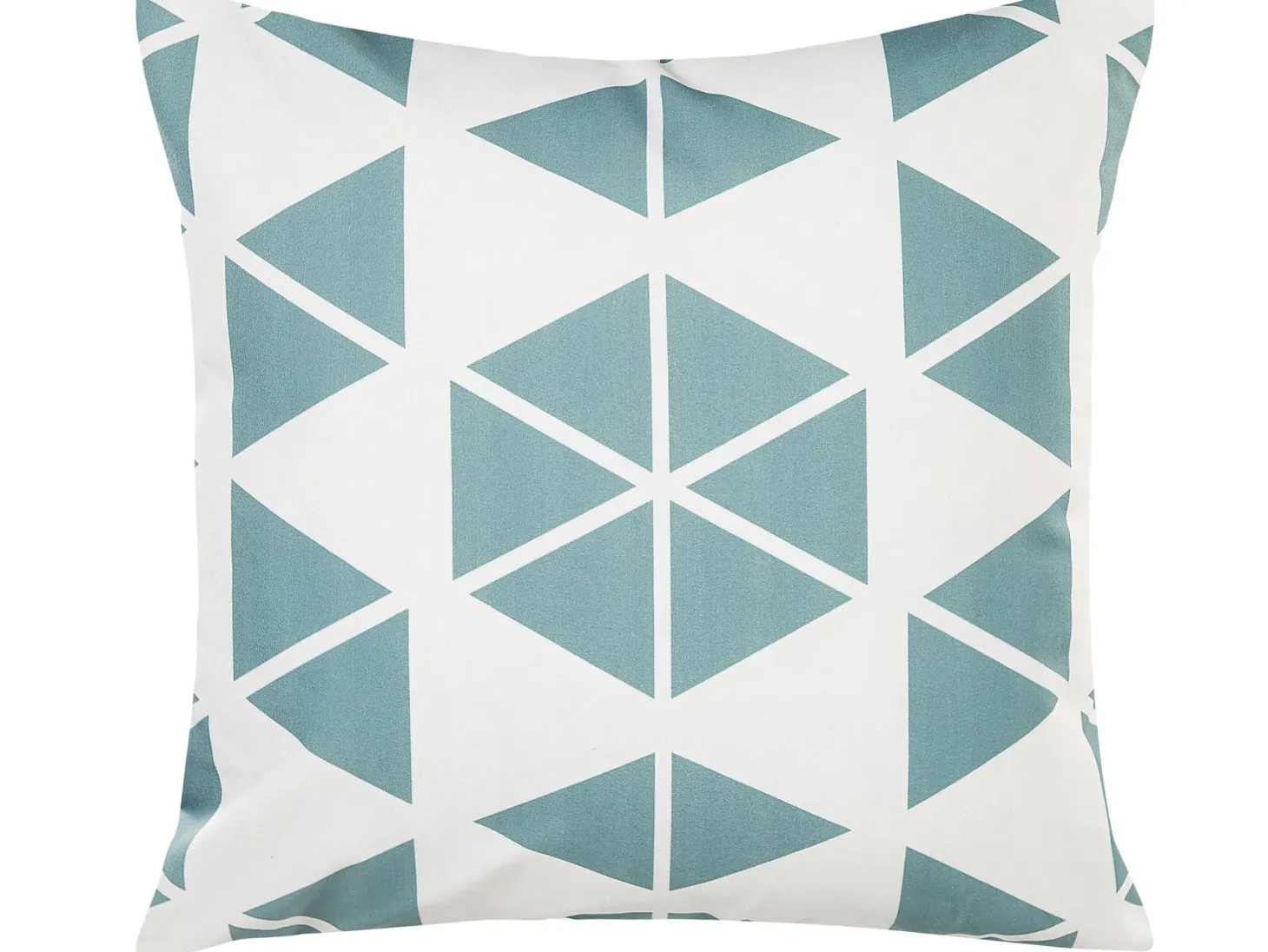 Zestaw 2 poduszek ogrodowych RIGOSA Wzór geometryczny 45 x 45 cm Błękitny