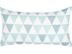 Zestaw 2 poduszek ogrodowych TRIFOS Wzór geometryczny 40 x 70 cm Niebieski