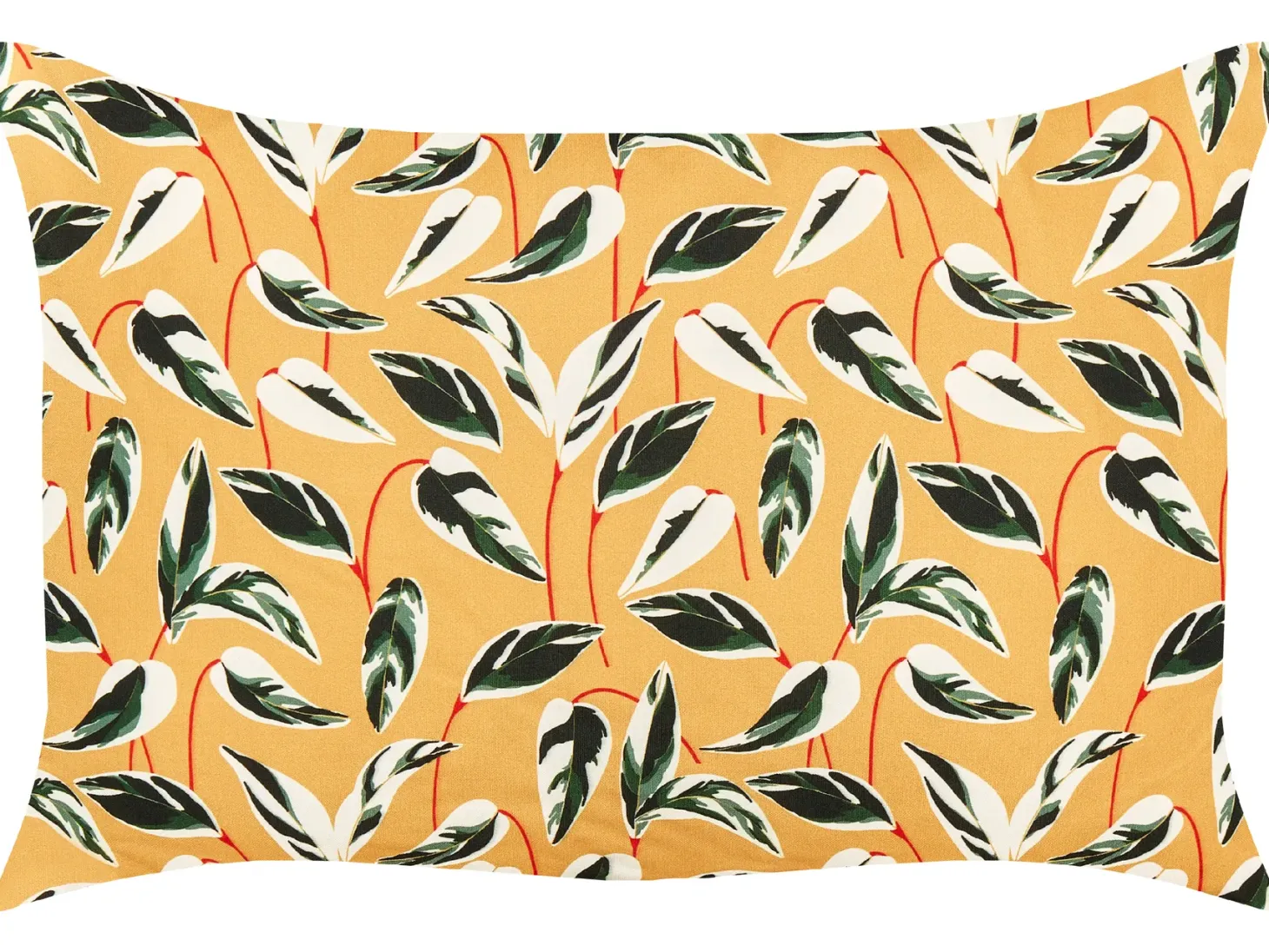 Zestaw 2 poduszek ogrodowych TAGGIA Wzór roślinny 40 x 60 cm Żółty