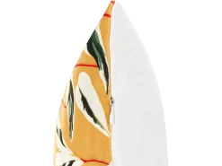 Zestaw 2 poduszek ogrodowych TAGGIA Wzór roślinny 40 x 60 cm Żółty