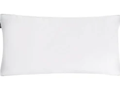 Zestaw 2 poduszek VIHREN Niska Kacze pióra i puch 40 x 80 cm Biały