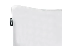 Zestaw 2 poduszek VIHREN Niska Kacze pióra i puch 40 x 80 cm Biały