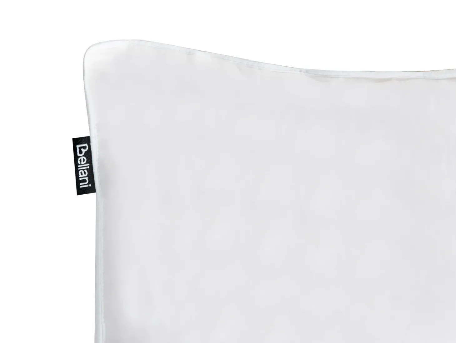 Zestaw 2 poduszek VIHREN Niska Kacze pióra i puch 40 x 80 cm Biały