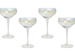 Zestaw 4 pucharków do szampana MORGANITE 300 ml Przezroczysty