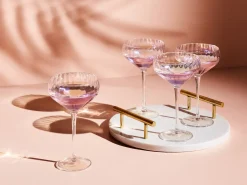 Zestaw 4 pucharków do szampana MORGANITE 300 ml Przezroczysty