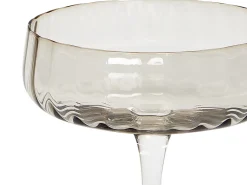 Zestaw 4 pucharków do szampana QUARTZ 170 ml Szary