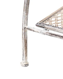 Zestaw 2 regałów z półkami SICILY Metal 122/90 cm 43/37 cm Szary
