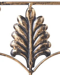 Zestaw 2 regałów z półkami SICILY Metal 122/90 cm 43/37 cm Czarny
