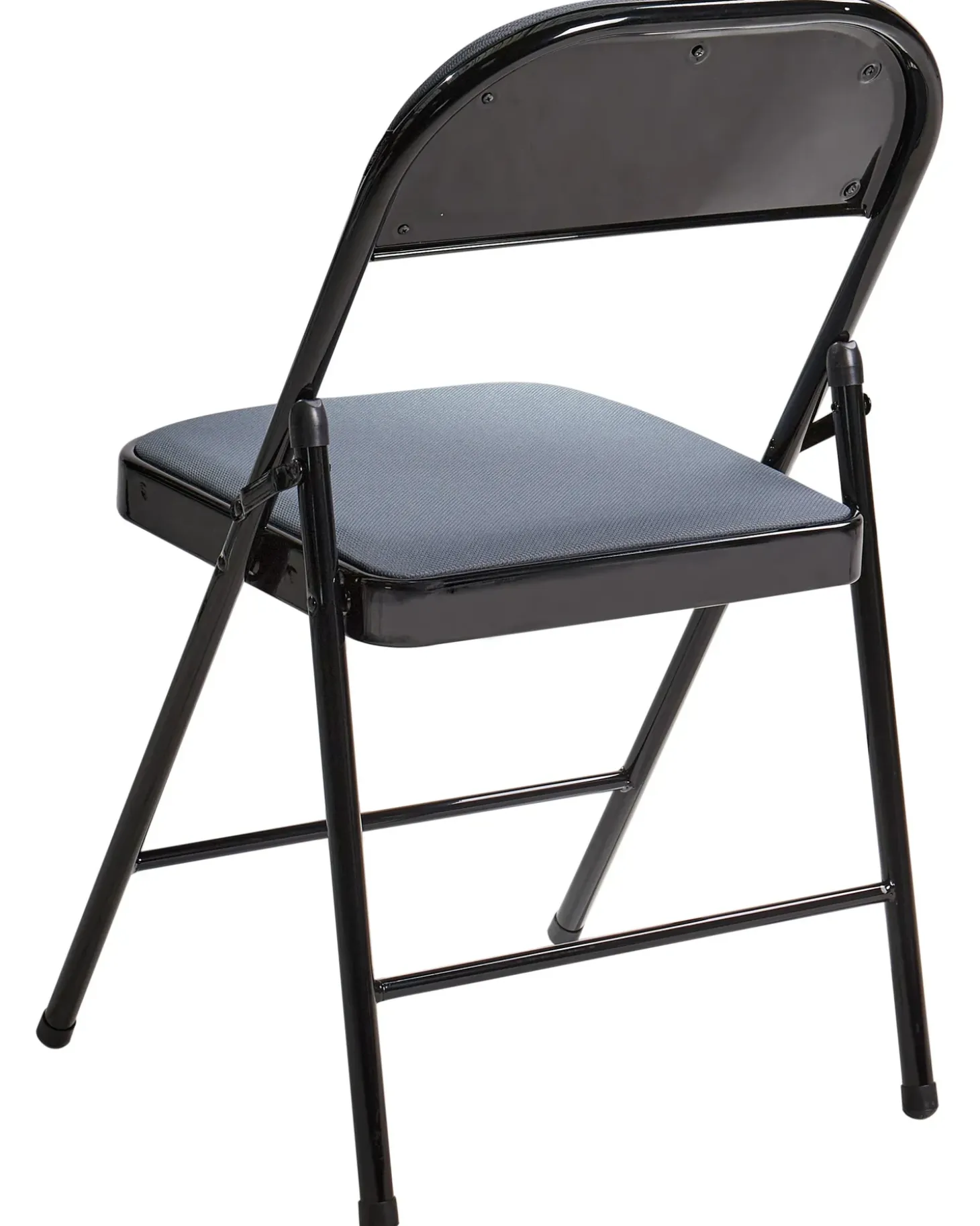 Discount Zestaw 4 składanych krzeseł SPARKS Metal Ciemnoszary/ czarny Wszystkie Krzesła|Wszystkie Krzesła