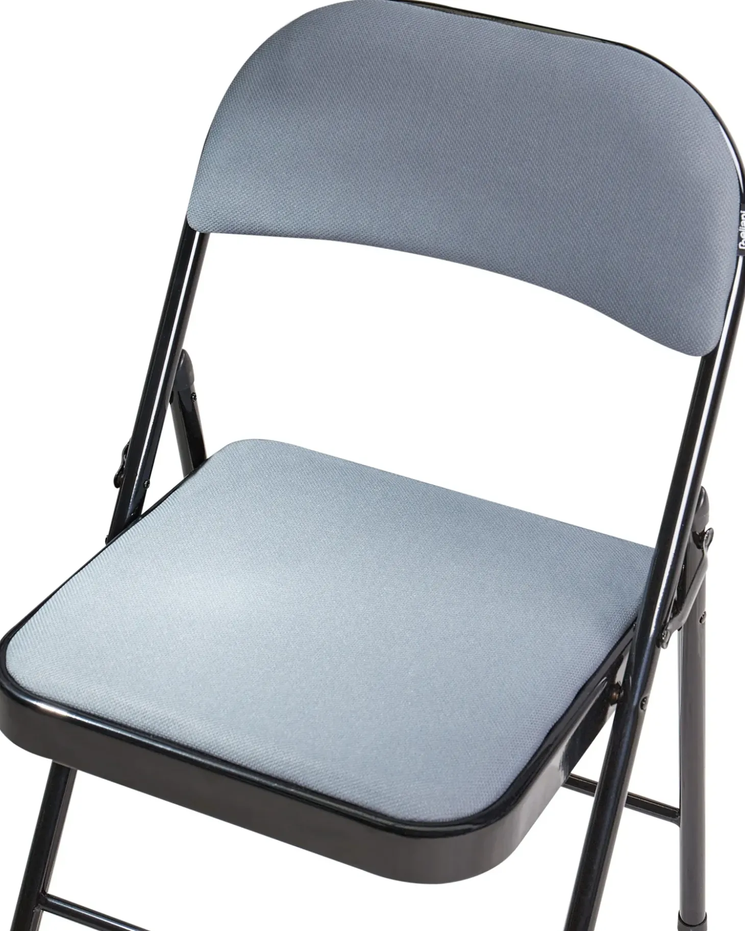 Discount Zestaw 4 składanych krzeseł SPARKS Metal Ciemnoszary/ czarny Wszystkie Krzesła|Wszystkie Krzesła