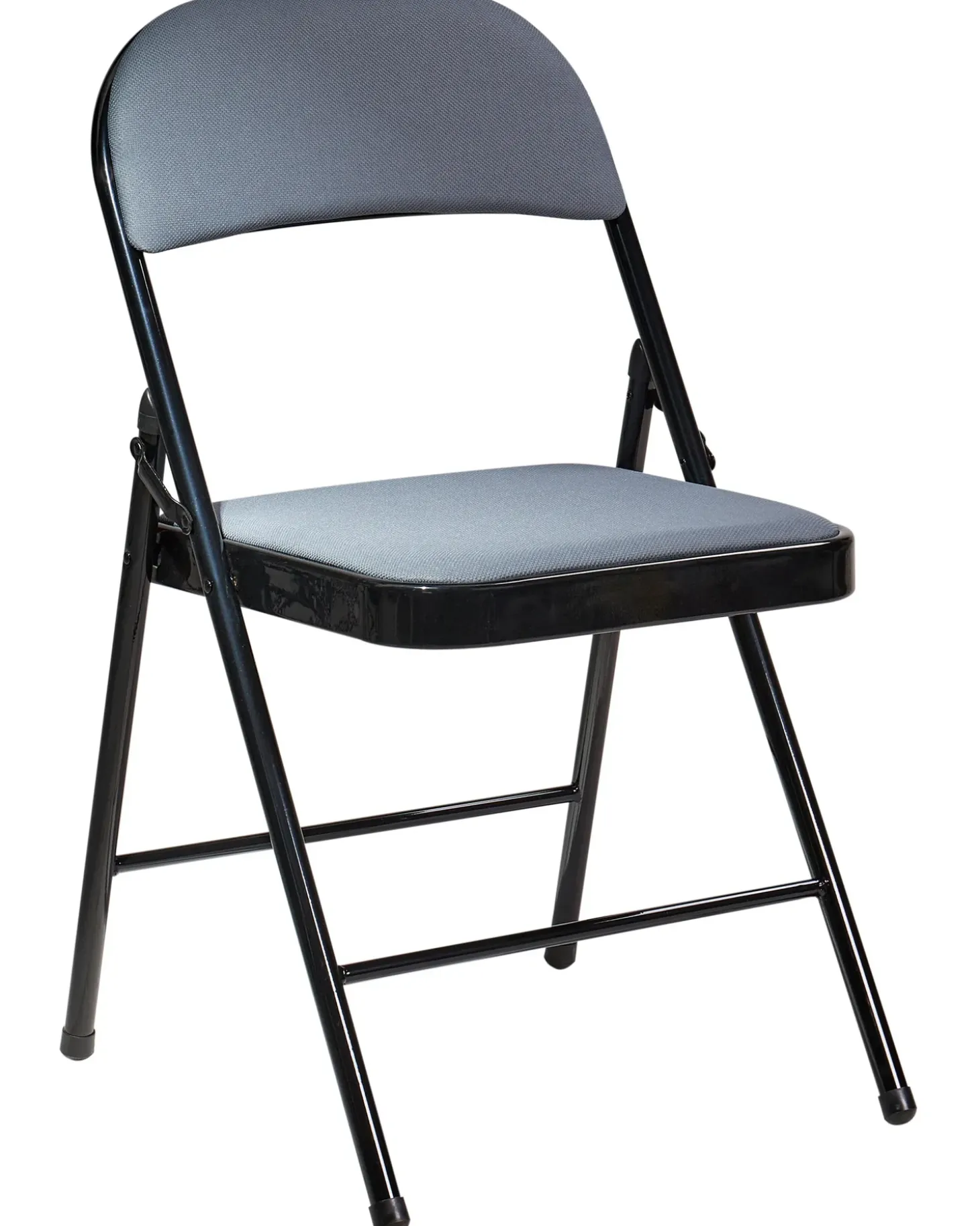 Discount Zestaw 4 składanych krzeseł SPARKS Metal Ciemnoszary/ czarny Wszystkie Krzesła|Wszystkie Krzesła