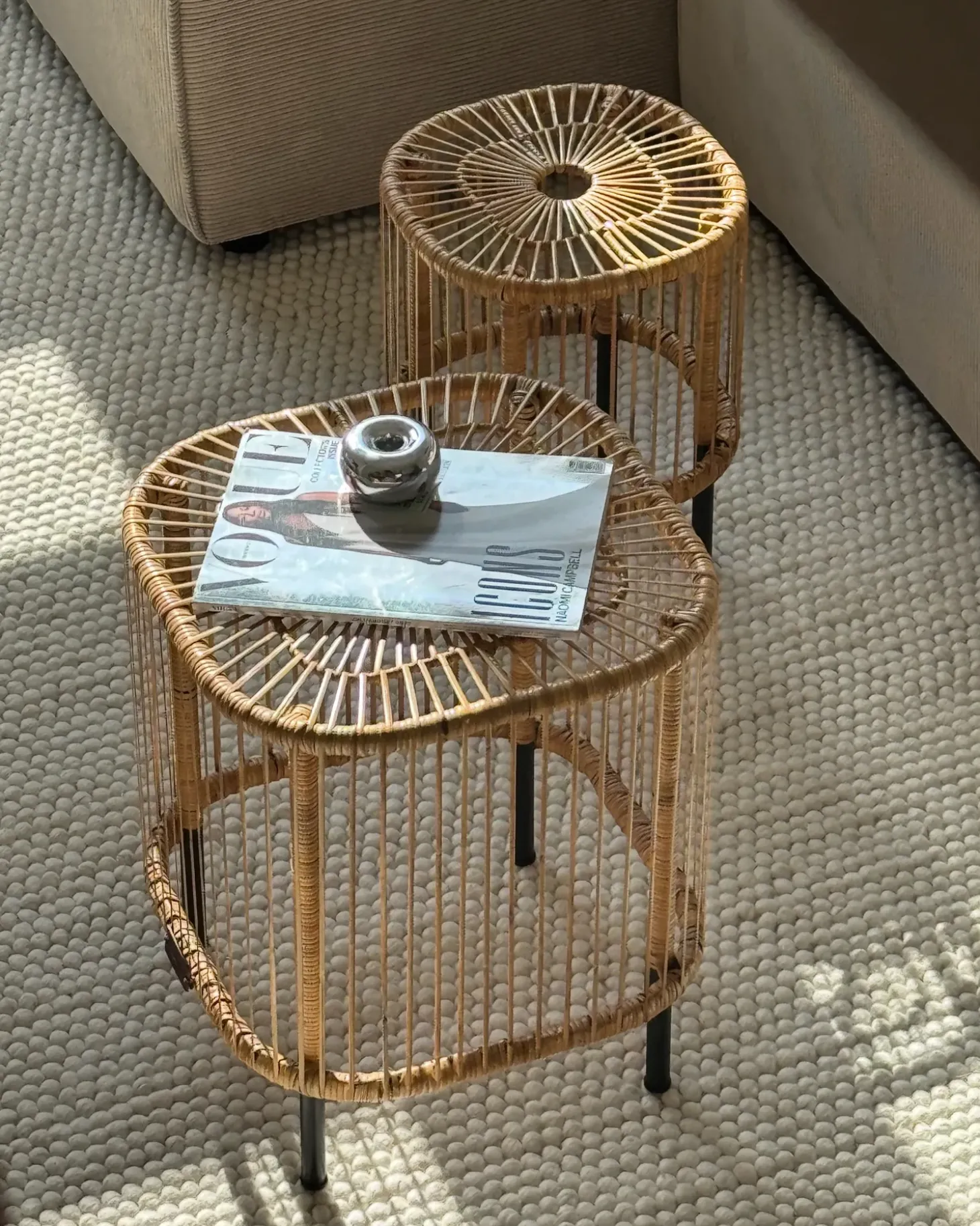 Outlet CESENATICO Rattan Naturalny Stoliki Kawowe|Wszystkie Stoły