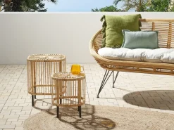 Outlet CESENATICO Rattan Naturalny Stoliki Kawowe|Wszystkie Stoły