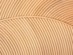 Zestaw 2 stolików kawowych PARALIA Rattan Naturalny