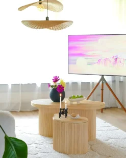 Hot Zestaw 2 stolików kawowych SALANTI Rattan ze schowkiem Stoliki Kawowe|Wszystkie Stoły