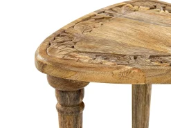 Clearance Zestaw 2 stolików pomocniczych SAORA Drewno mango Jasno Wszystkie Stoły|Wszystkie Stoły