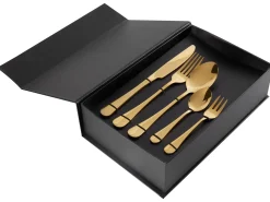 Zestaw sztućców 30 elementów FUSILLI Złoty