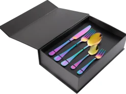 Zestaw sztućców 30 elementów FUSILLI Kolorowy