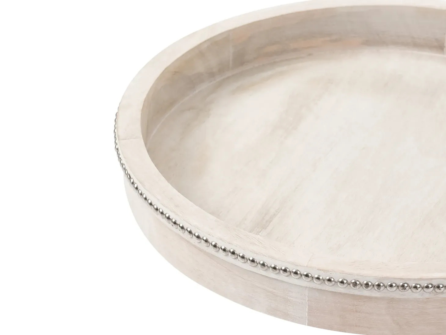 Zestaw 2 tac do serwowania MANSOURA Drewno mango Jasnobrązowy