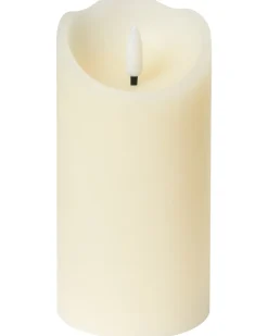 Zestaw 6 świec LED AMOREA 10/15 cm Złamana biel